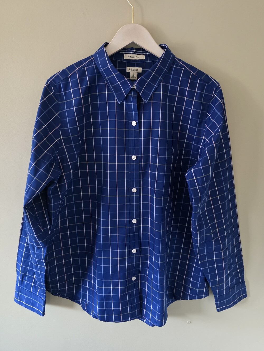 NWOT L.L. Bean L Old Money Heritage Modern Preppy Plaid Button Down Shirt